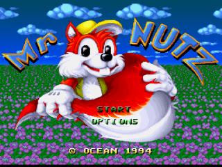 Mr. Nutz title screen for Super Famicom